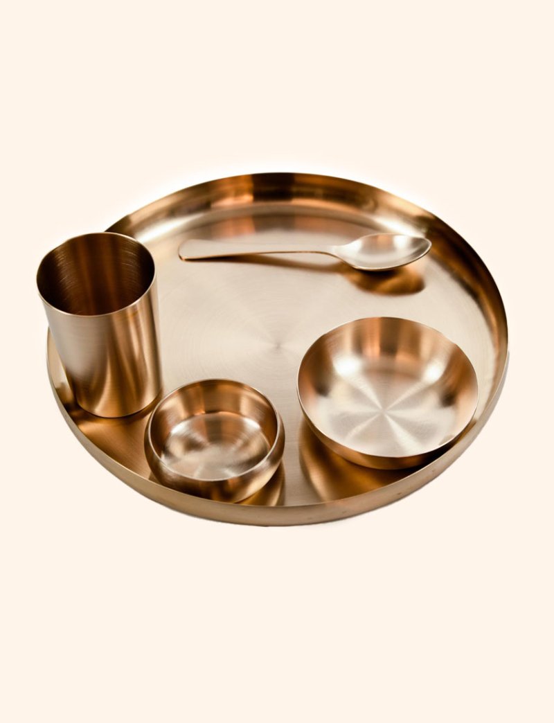 Kansa Gujrati Dinner Set 11 inches