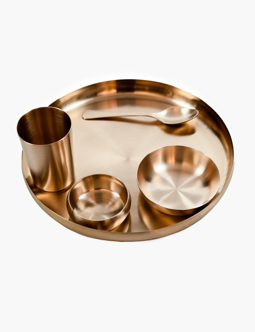 Kansa Gujrati Dinner Set 11 inches