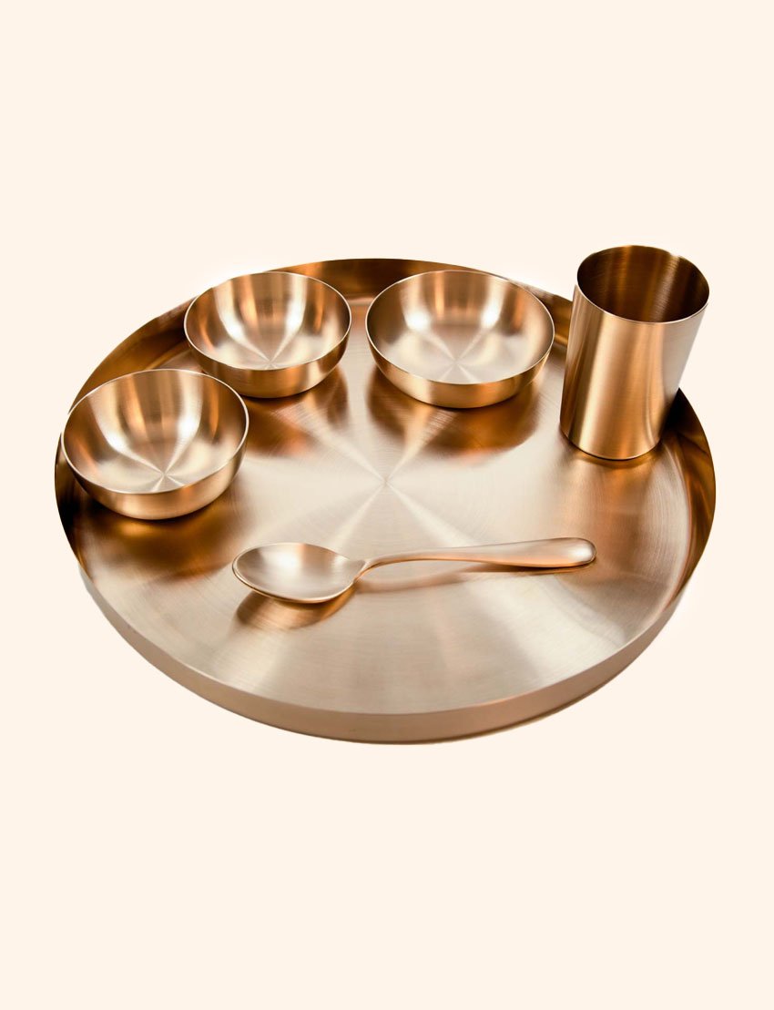 Kansa Rajasthani Dinner Set 13 inches