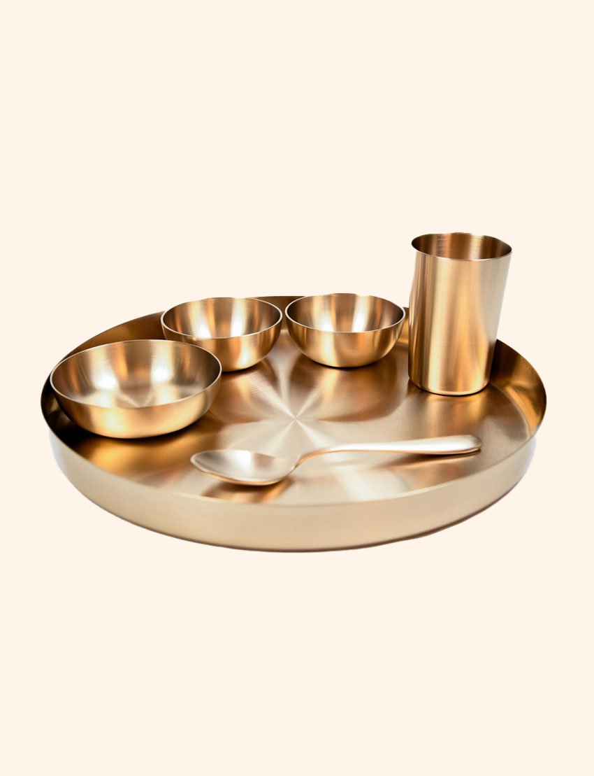 Kansa Punjabi Dinner Set 12 inches