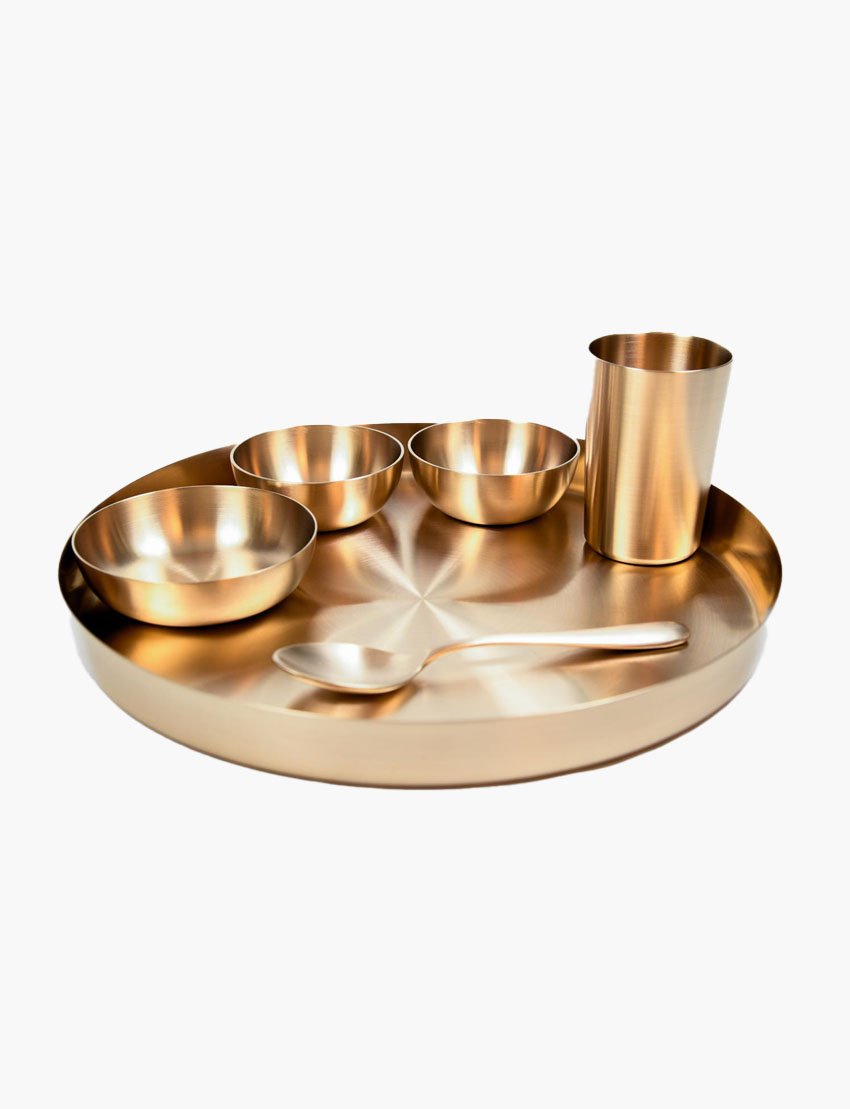 Kansa Punjabi Dinner Set 12 inches